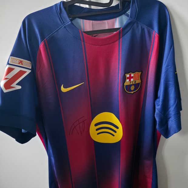 (L)바르셀로나 25/26 홈 더용 싸인 유니폼