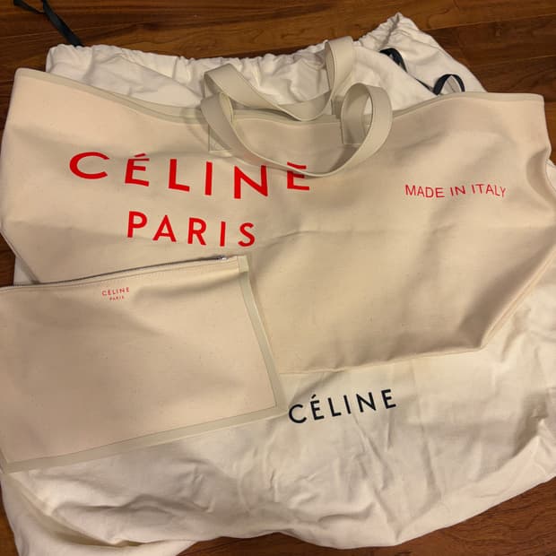 old celine 올드셀린 피비파일로 캔버스백