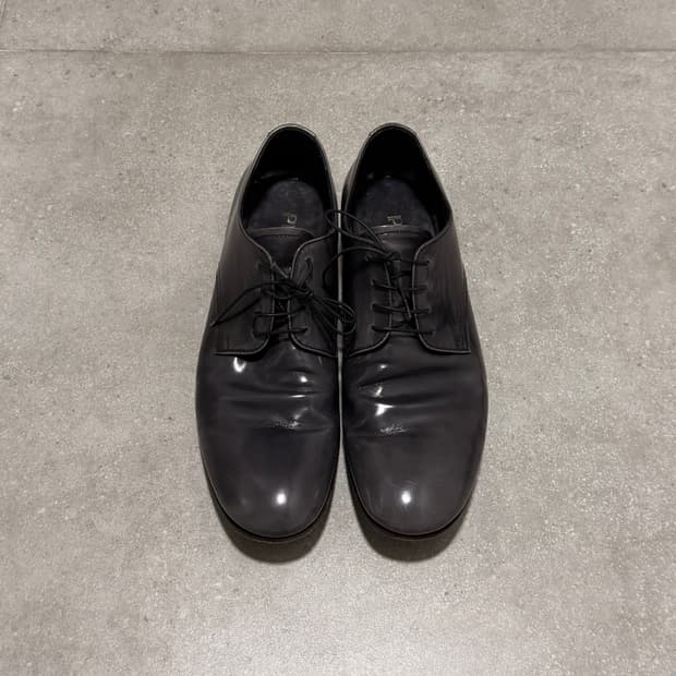 프라다 플레인토 레더 더비슈즈