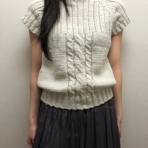빈티지 라이트그레이 니트