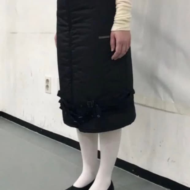 에옹쓰 패딩 스커트