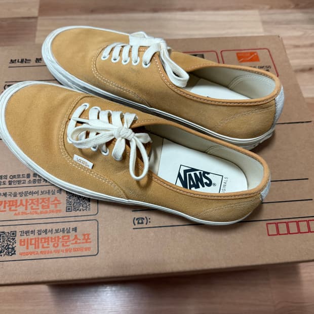 반스 어센틱 LX 스웨이드 옐로우 280