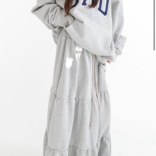 샵페어리 maxi jersey tiered skirt