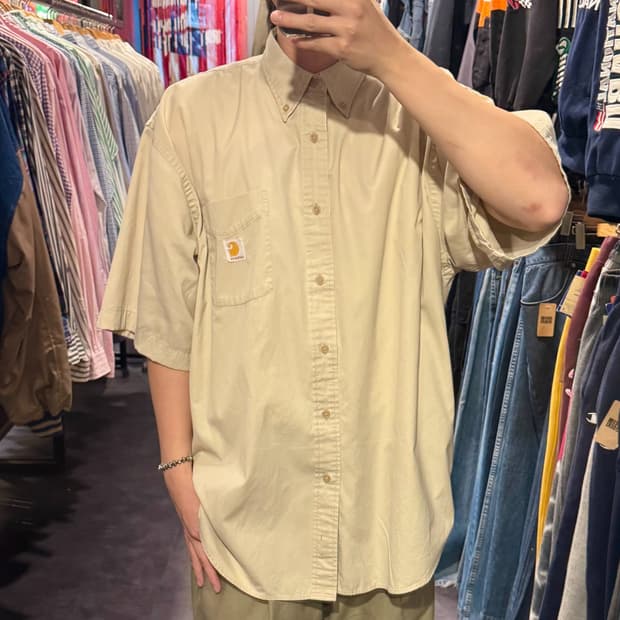 [IM] 칼하트 반팔셔츠 아이보리