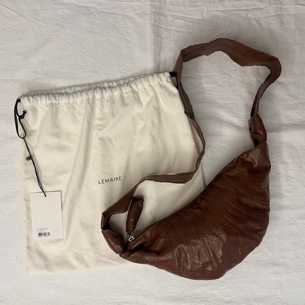 르메르/크로와상 코티드 린넨 브라운/S