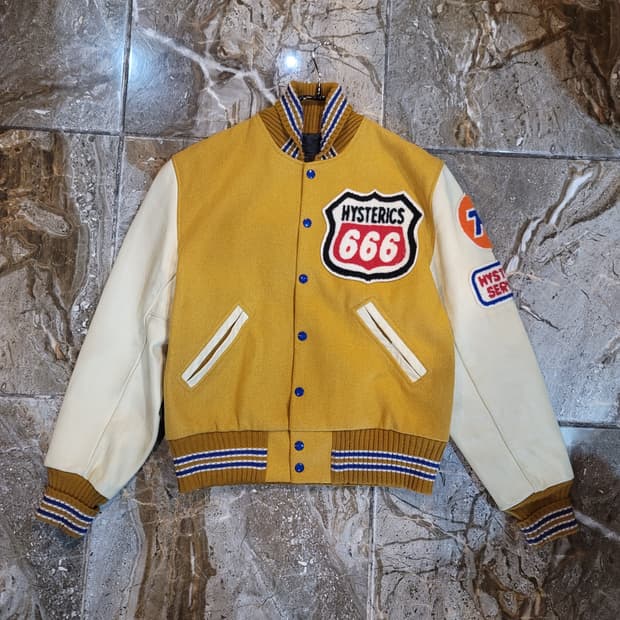 90's~ 히스테릭글래머 바시티 자켓 