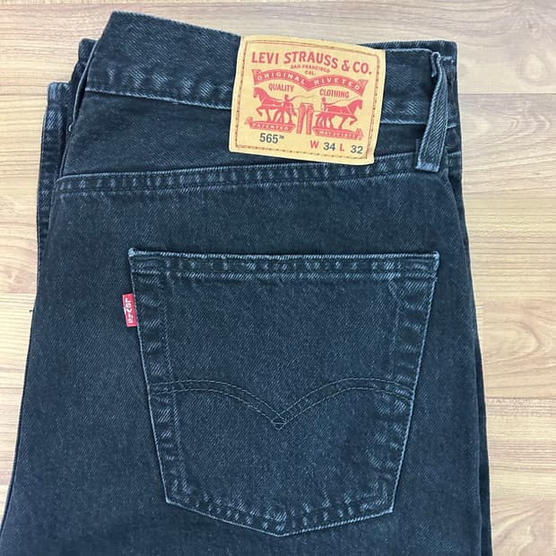 리바이스 565 블랙 34