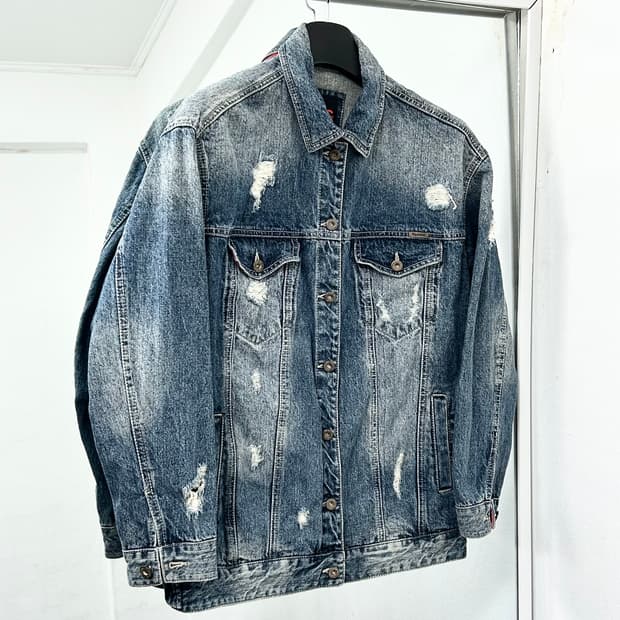 Guess 00s 데미지 데님 자켓