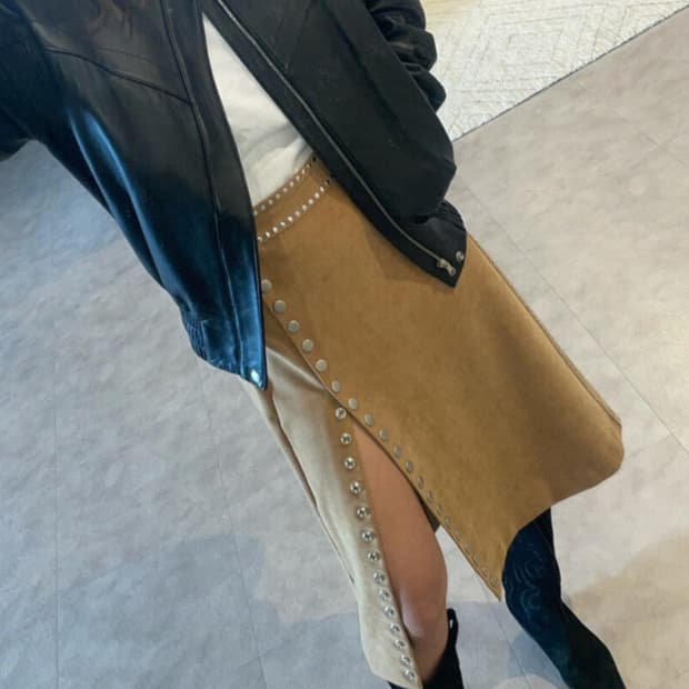 강자매 램스킨 가죽 레더 자켓 m