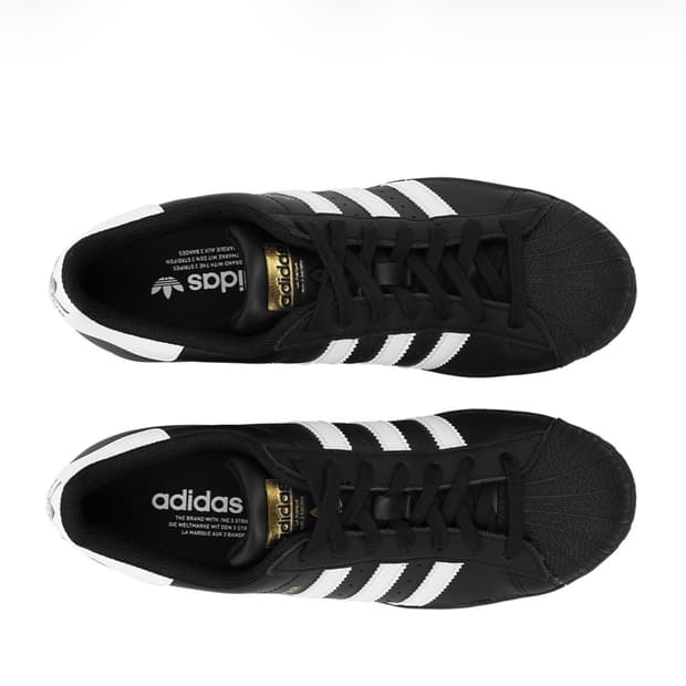 아디다스 슈퍼스타 코어 블랙 화이트 230
