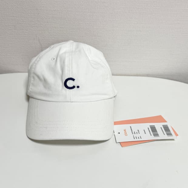 클로브 화이트 볼캡 (택째 새상품)