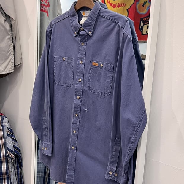90s Carhartt 칼하트 투포켓 워크 셔츠 (made in USA)