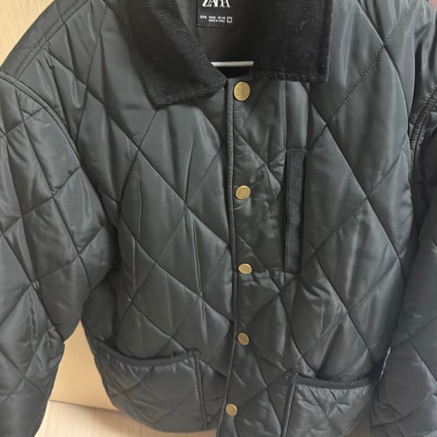자라 퀼팅 자켓 블랙 M