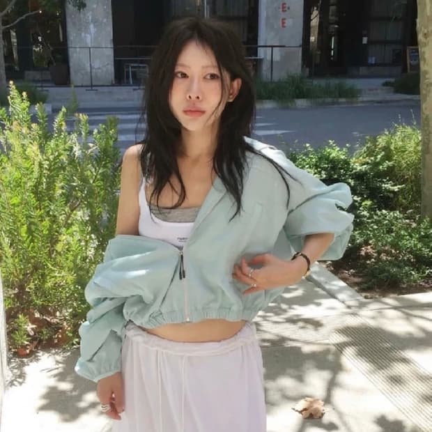 포에토 Air light wind breaker - aqua mint