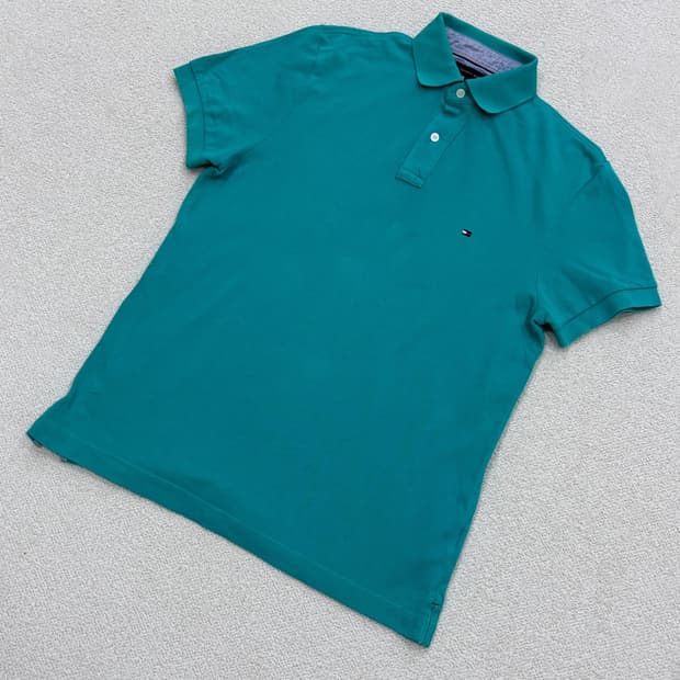 S 타미힐피거 남성 반팔 카라 티셔츠 0319E