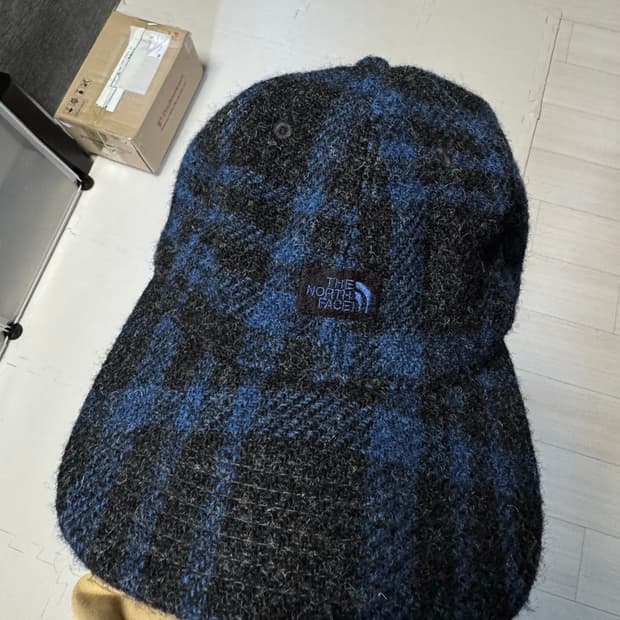 일본 노스페이스 퍼플라벨 해리스트위드 모자