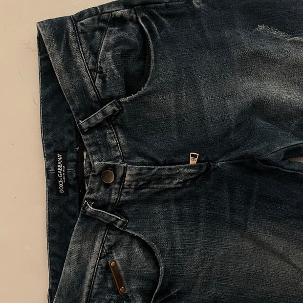 Dolce & Gabbana washing denim slim jeans