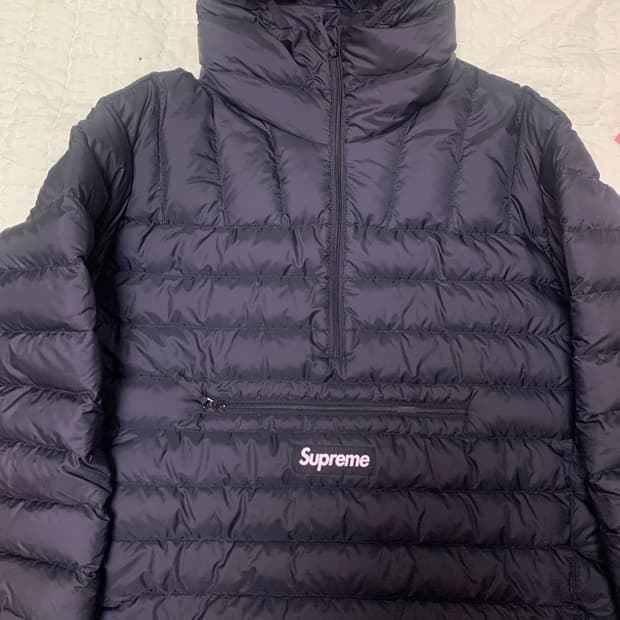 슈프림 마이크로 풀오버 다운 s 24fw