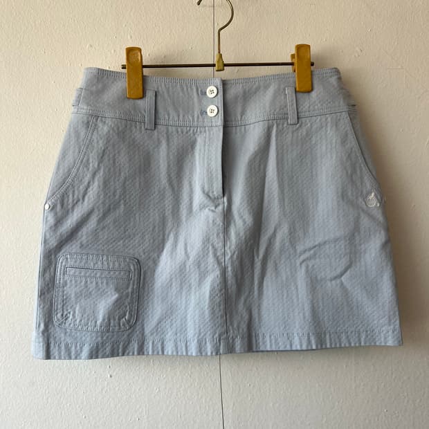 빈폴골프 여성 스카이블루 골프치마바지