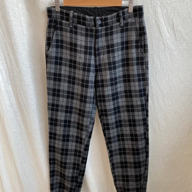 SIMPLICITE 울혼방 체크 팬츠(28)