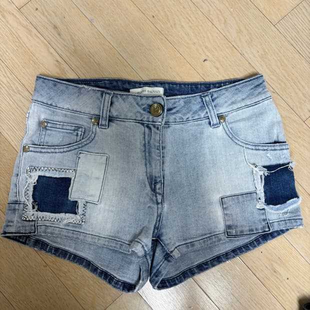 발망 데님 쇼츠