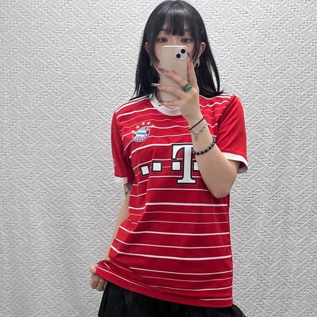 아디다스 올드스쿨 바이에른 뮌헨 홈 져지 반팔티 L C11831