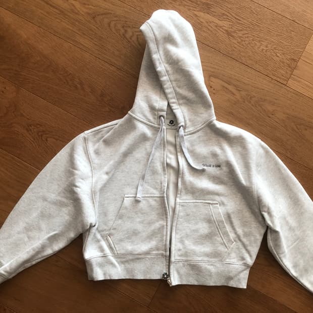 Whatitisnt 크롭 후드 집업