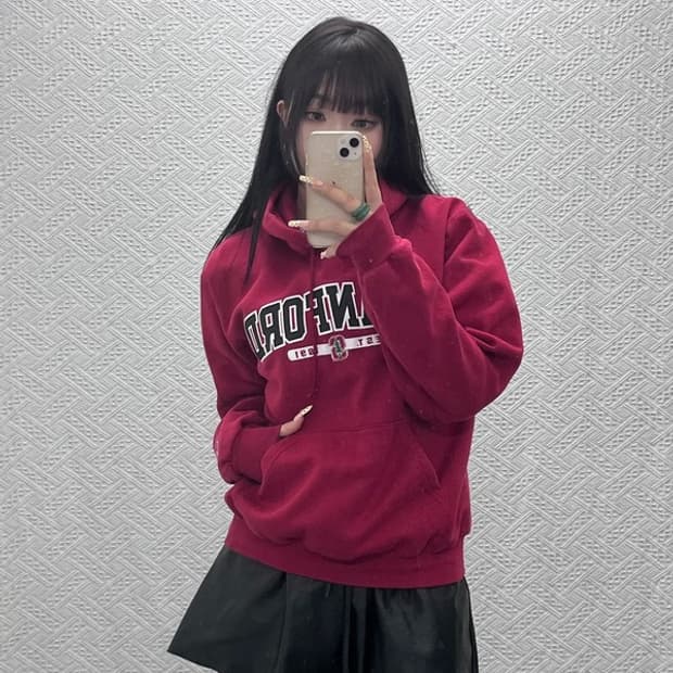 챔피온 어센틱 올드스쿨 레트로 스탠포드 약기모 후드티 S C09689