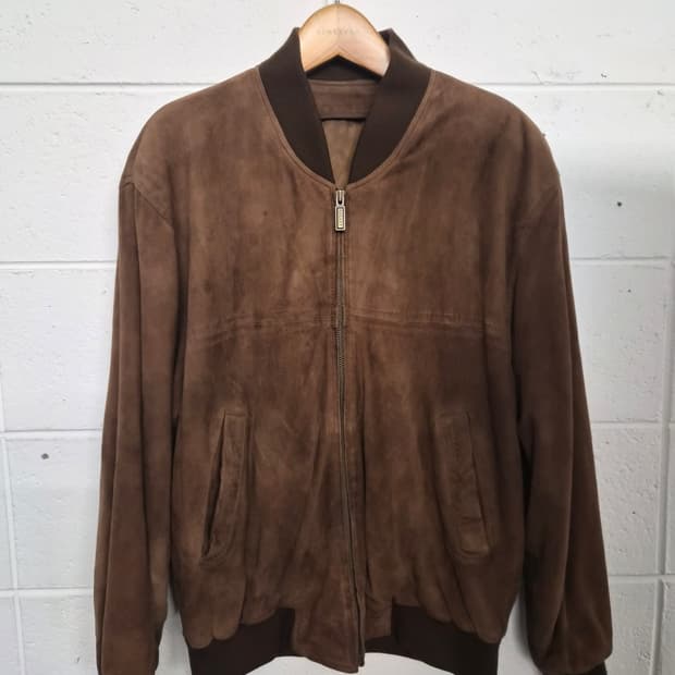 105) 갤럭시 90's 스웨이드 레더 자켓 팝니다