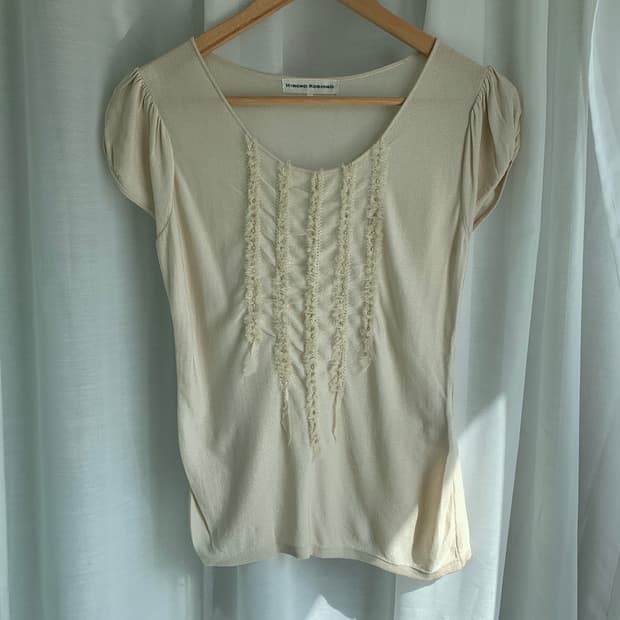 Hiroko Koshino cubic frill half knit