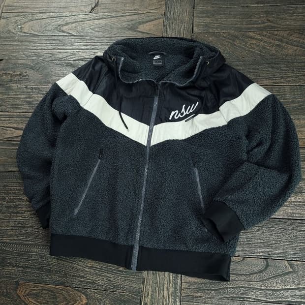 [나이키] 윈드러너 후드 쉐르파 뽀글이 자켓 M18986