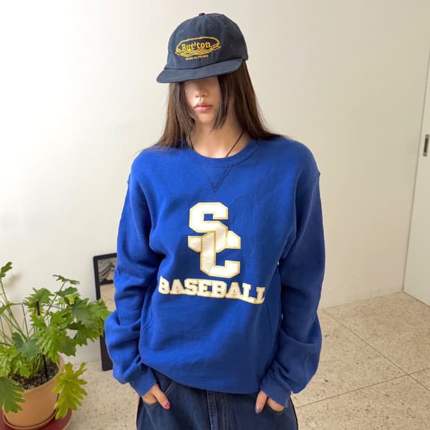 00's 러셀 맨투맨 블루