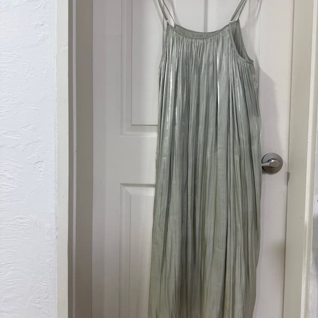 민트 슬리브리스 원피스