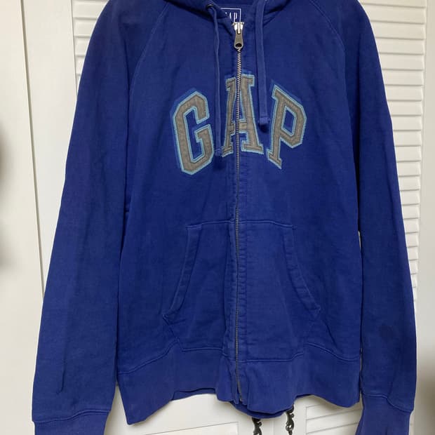 갭 후드집업 라지 블루컬러