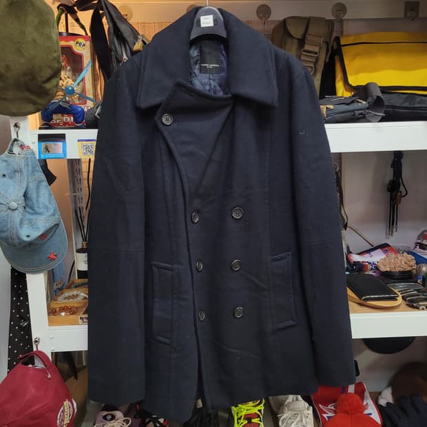 코데즈컴바인 진네이비 더블 코트
