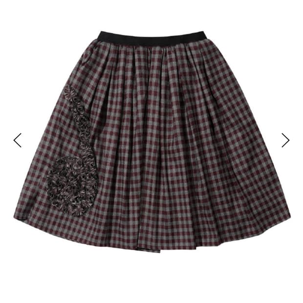 [더뮤지엄비지터] 프릴스커트 와인색상
