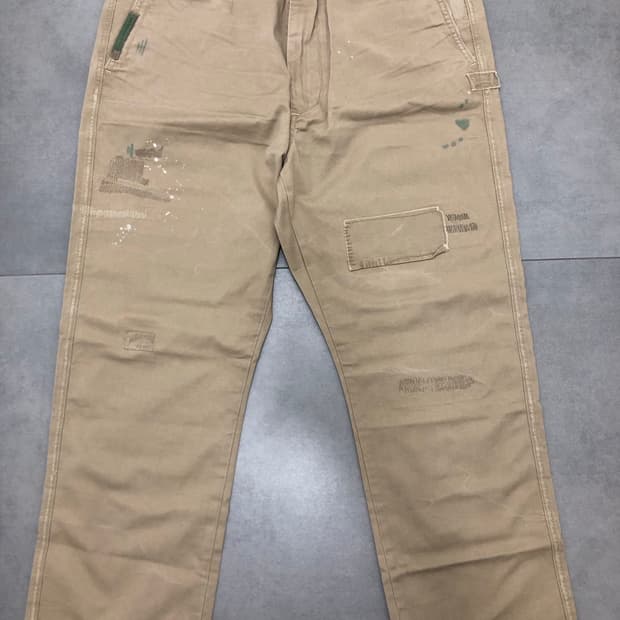 폴로 랄프로렌 디스트레스 리페어 밀리터리 카모 릴렉스핏 38