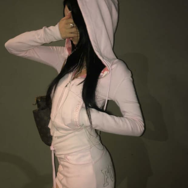 포어링 베베 카고 트레이닝 셋업 핑크