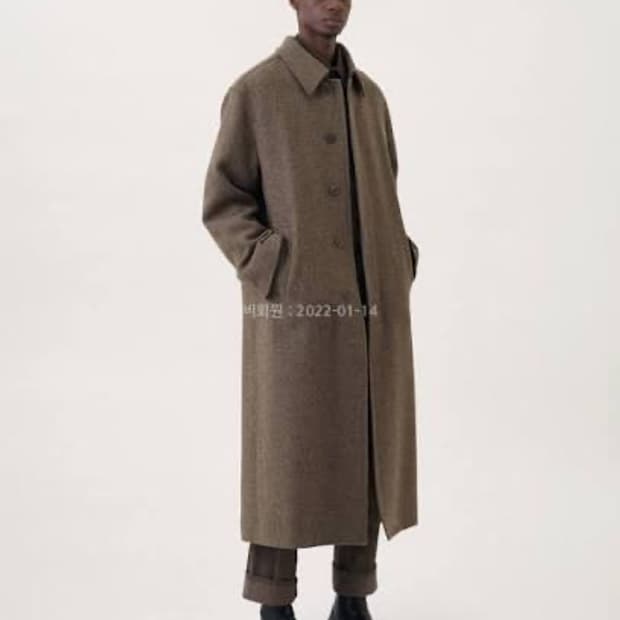르메르 21FW 스트레이트 코트 트위드 48