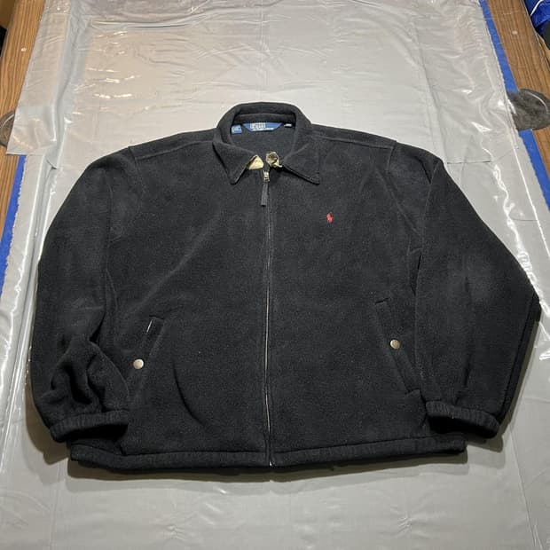 폴로 랄프 로렌 플리스 자켓 블랙 2XL