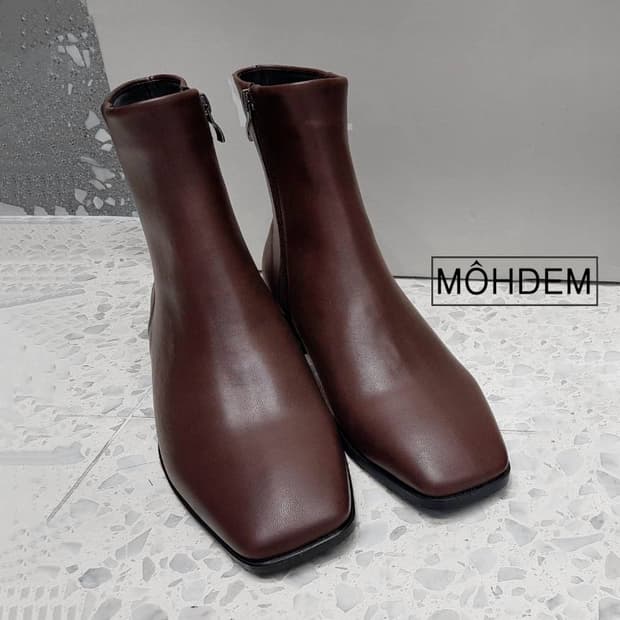 [premium] 로디 첼시부츠 지퍼 가죽 브라운