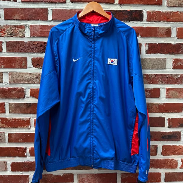 (2XL)나이키 올드스쿨 야구 국가대표 바람막이