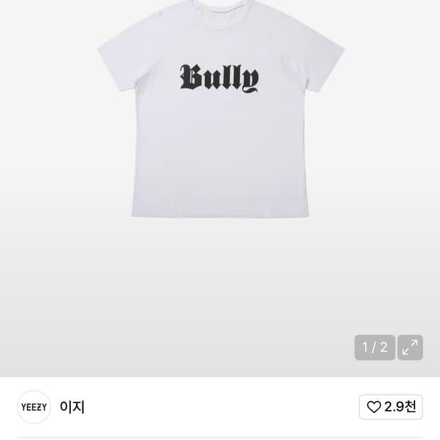 YEEZY TS-02 bully t shirt 팝니다 