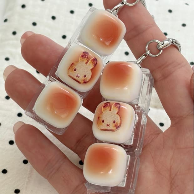 미피 식빵 3단 키캡