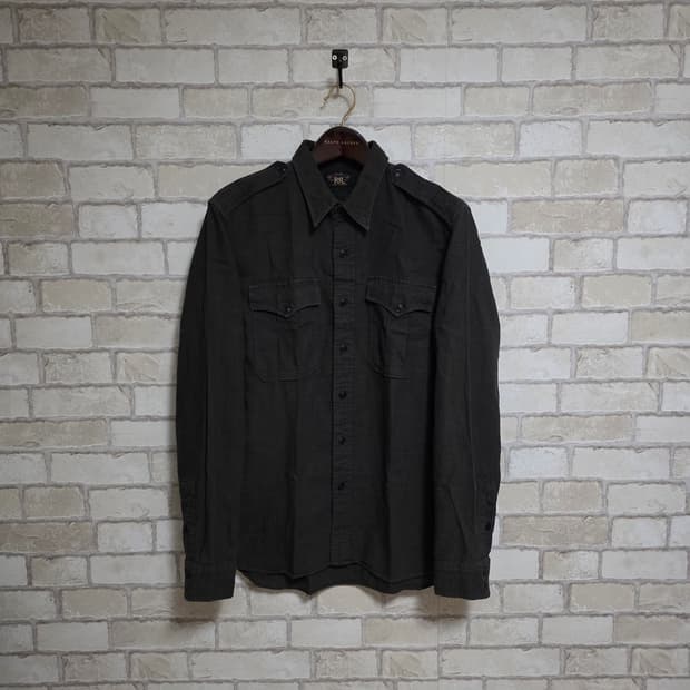 RRL 더블알엘 블랙 트윌 워크셔츠