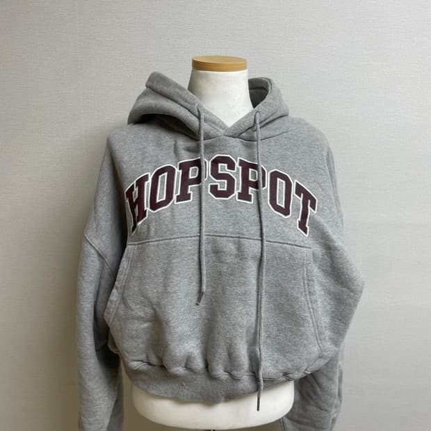 여성 크롭 후드티 *기모안감