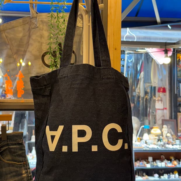 아페쎄 데님 토트백