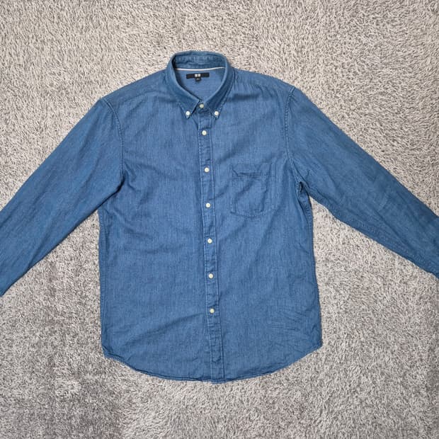 유니클로 남성 데님셔츠 L