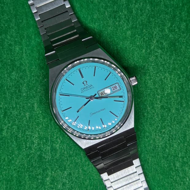 오메가 뻐뻐시 터콰이즈블루