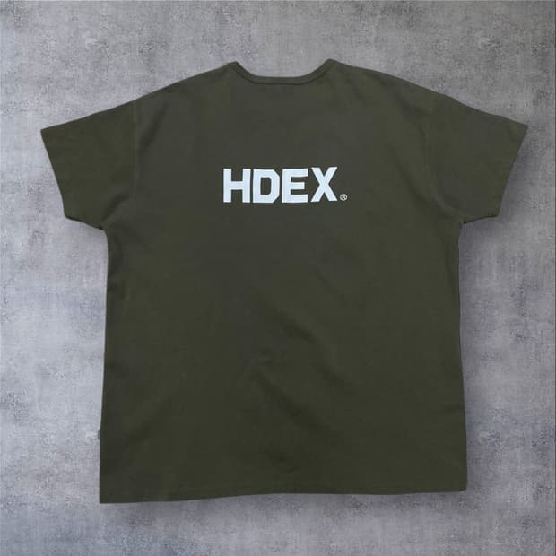 HDEX 스펠아웃 카키 반팔티